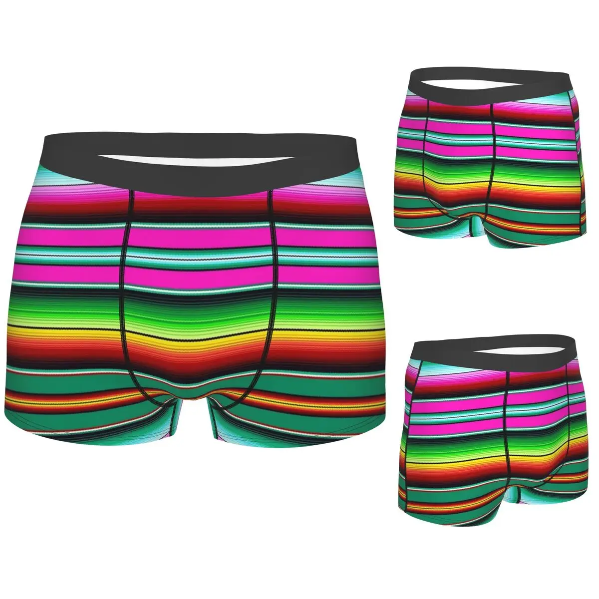 

Boxer Underpants Shorts Mexican Indigenous Blanket Panties Male Breathable Underwear for Homme Man Boyfriend Gift
