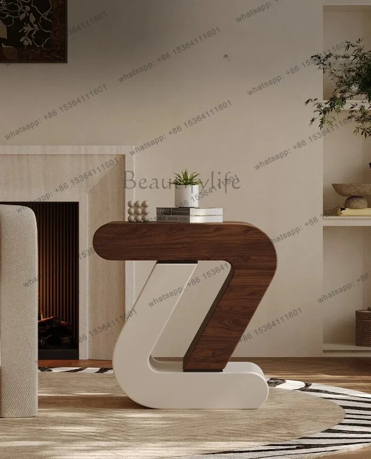 

09Medieval style sofa side few living room bedroom designer creative art corner few small table modern simple small coffee tab