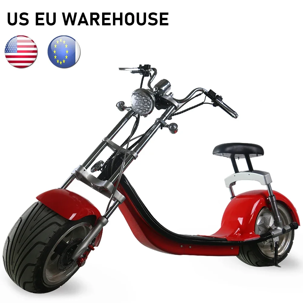 Netherlands warehouse fat tire electric citycoco scooter atv motor Cheap Chopper Electric Motorcycle