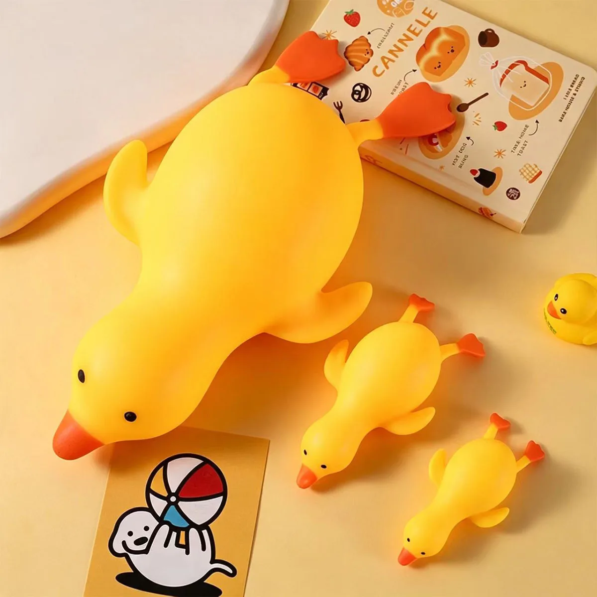 Cute Duck Goose Animal Squishy Soft Stretchable Sensory Squeeze Fidget  Anti Anxiety Stress Relief Decompression   Holiday Gift