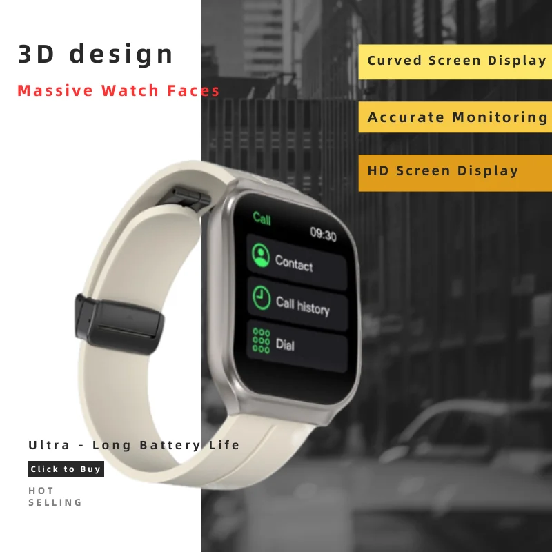 

OA88 Smart Watch with 1.96 - inch AMOLED Curved Screen 3D Flexible Design Blood Oxygen Monitoring for Daily and Sports Scenarios