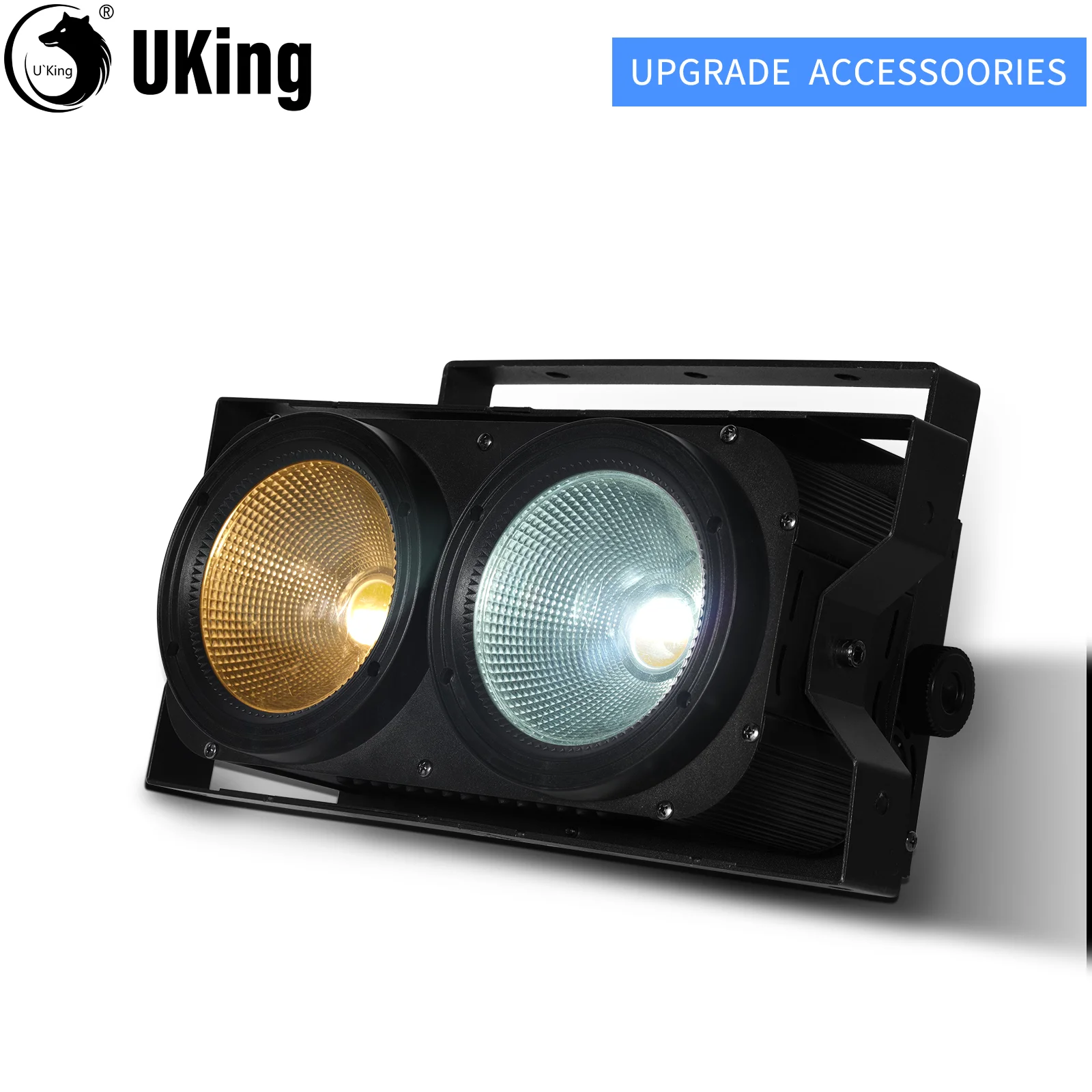 

U'King 200W COB 2IN1 Par Lights Audience Light Fill Light Outdoor Stage Light Club Wedding Car Show Performance Face Light