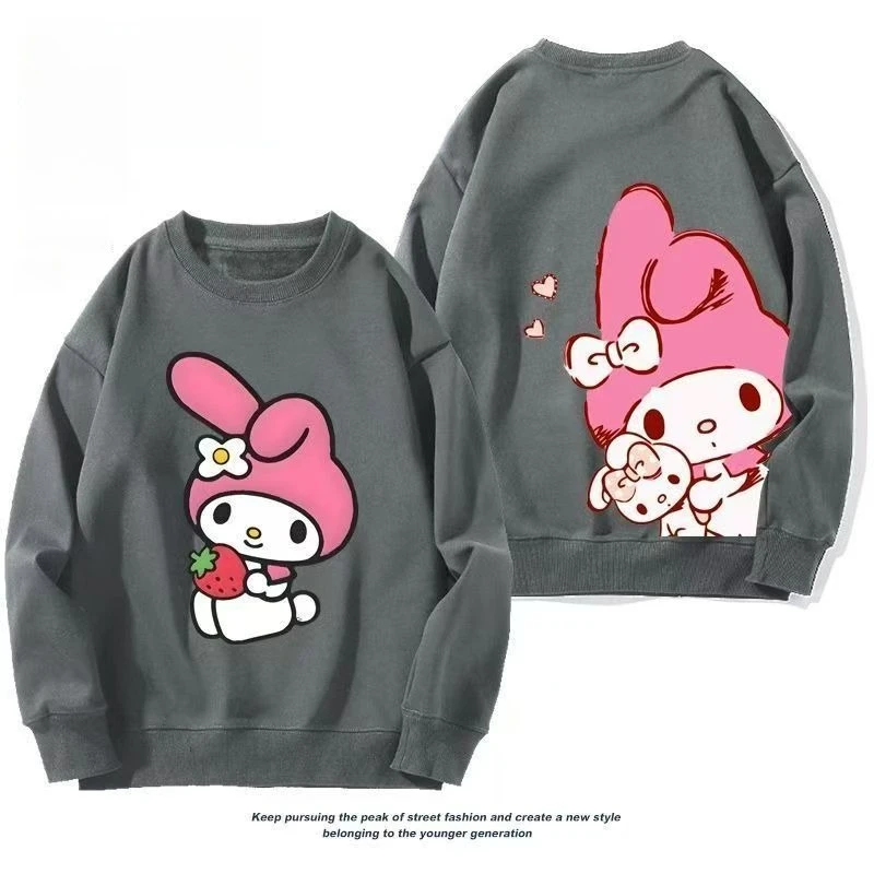 Sanrio-ropa de algodón para niñas, Top con estampado de My Melody, jersey estampado para niños, camisetas de manga larga de otoño, ropa para niños
