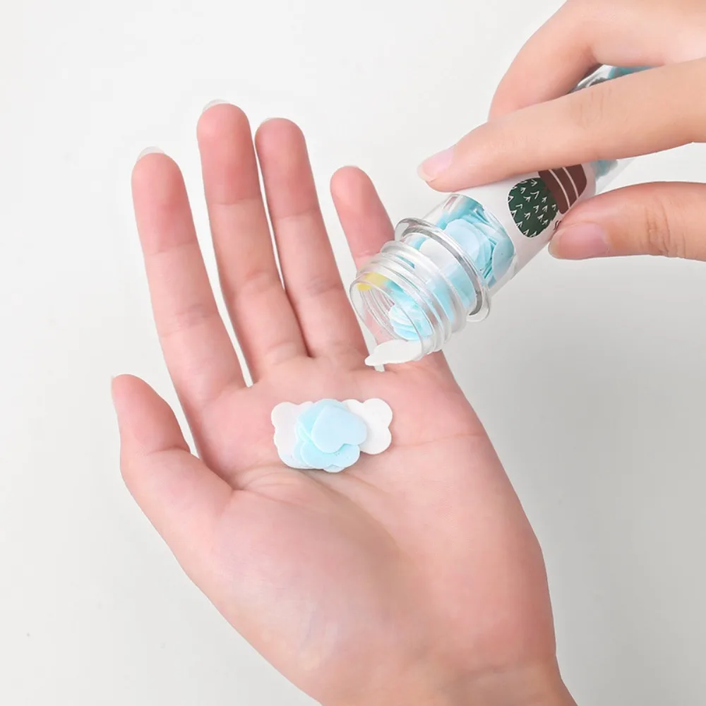 Portable Soap Paper Flower Disposable Sheets Test Tube Bottle For Travel Outdoor Hand Washing view 6