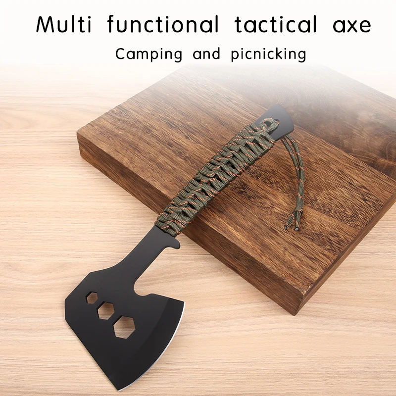 Outdoor camping emergency fire axe multifunctional jungle chopping wood, logging and mountain cutting axe