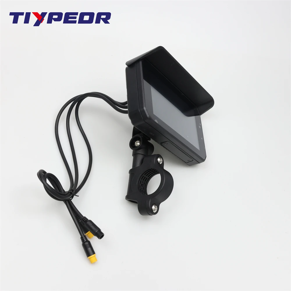 TIYPEOR GPS Navigation Motorcycle IPX7 Waterproof Moto TPMS Monitor System Carplay Display Screen Portable Android Auto Monitor