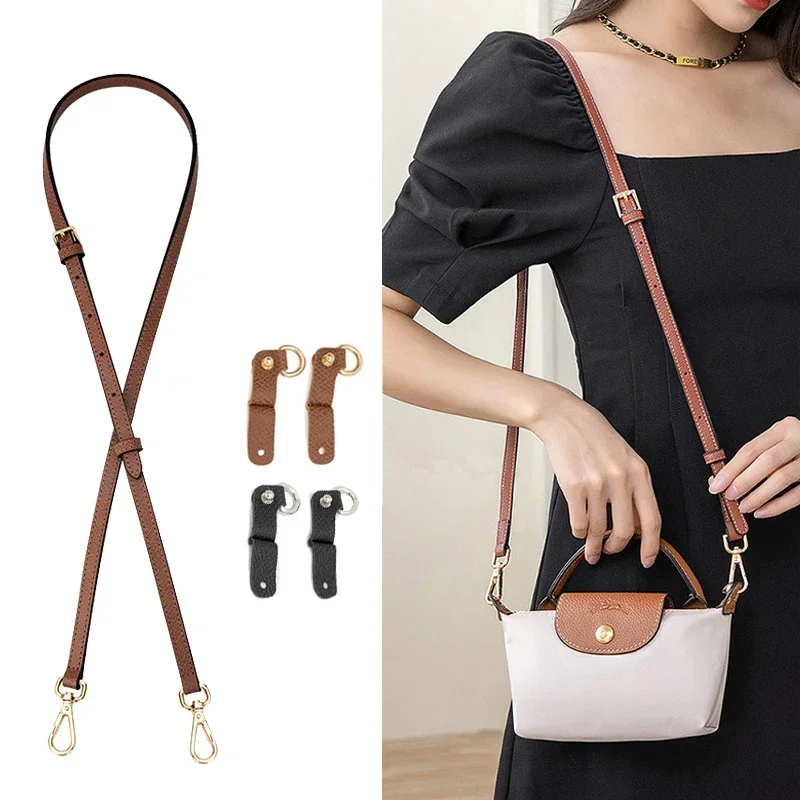 

3/4Pcs Bag Strap For Longchamp Mini Bag Free Punching Modification Transformation Accessories for Mini Bag Shoulder Strap