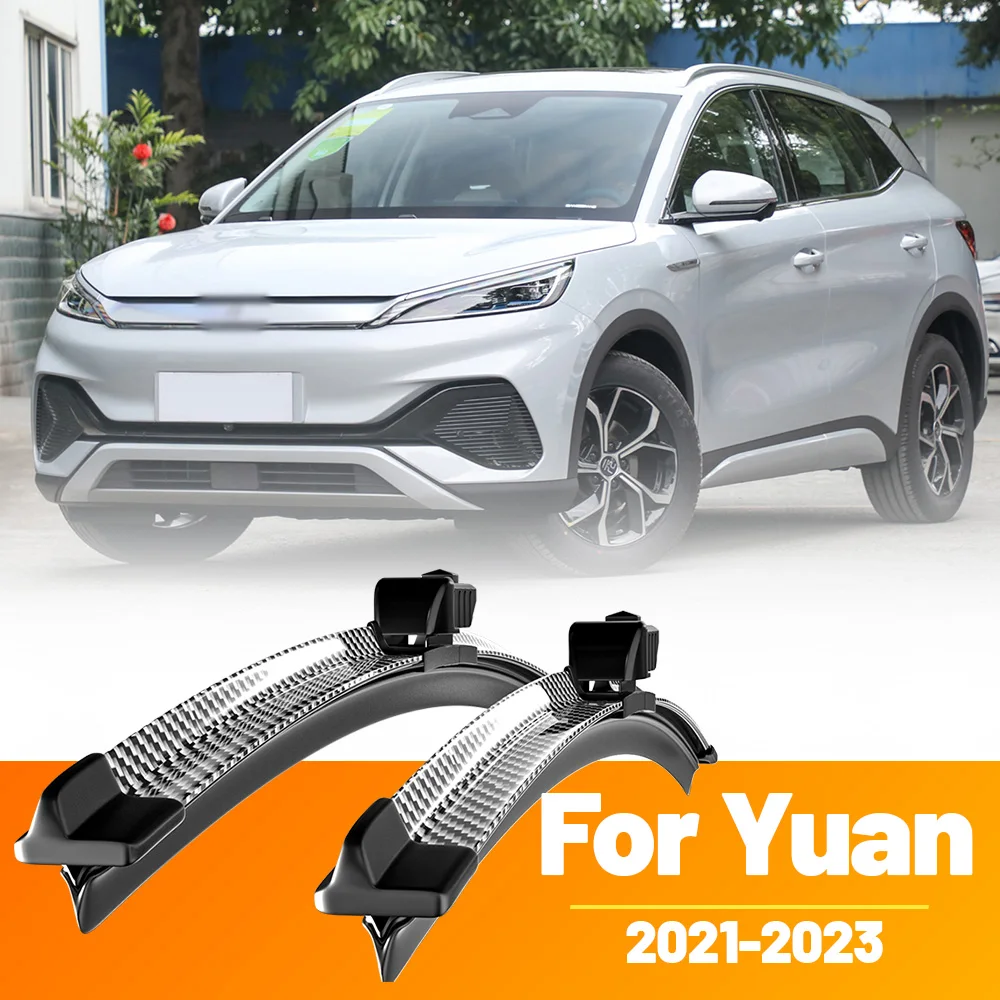 2 stücke Frontscheibe Scheibenwischerblätter Carbon Faser Scheibenwischer Für BYD Yuan EV Plus Atto 3 2021-2023 2022