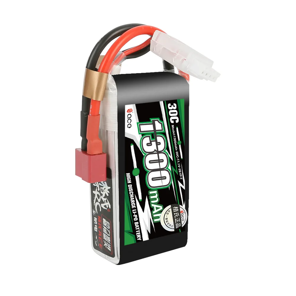 Gens ace-Batería de 1300mAh, 1650mAh, 11,1 V, 3S1P, con enchufe T XT60 para tablero KT, avión, ala fija, RC, FPV, helicóptero de carreras