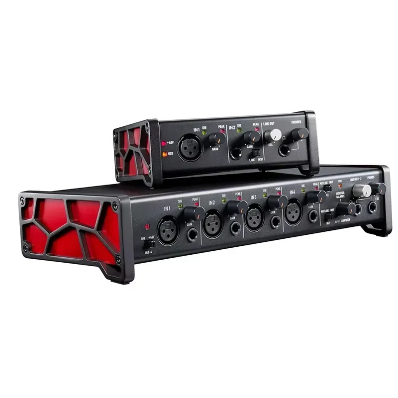 for Multi-functional USB Audio Interface 4 In 4 Out for Various Multimedia Production Environment IOS Sound Card