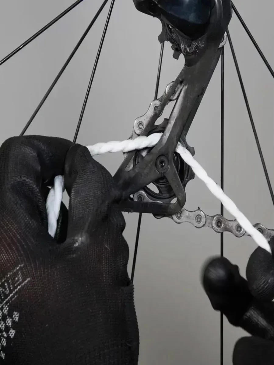 AliExpress NONE Bicycle Guide Wheel Flywheel Teeth Cleaner Cleaning Line Bike Chain Cleaning Cord Washer Oil Mud Guard Cycling Maintenance Tool