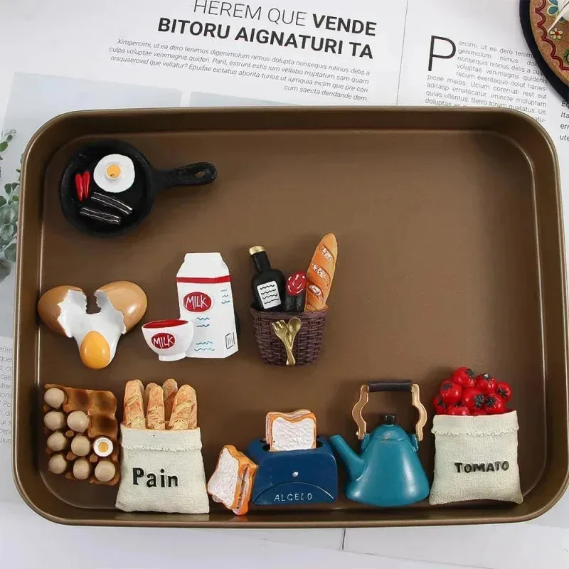 Fuori stock Simulazione Cibo Magnete per frigorifero Magnete in resina carino Adesivo per frigorifero Adesivo magnetico per foto divertente DeOnly phot # R. R.