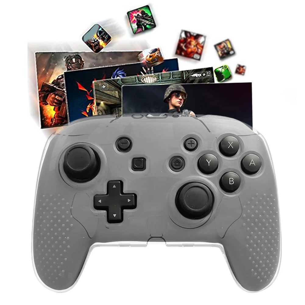 

For NS2 PRO Controller Crystal Case Wear Resist Transparent Crystal Protection Washable Gamepad Cover Shell Friends Gift