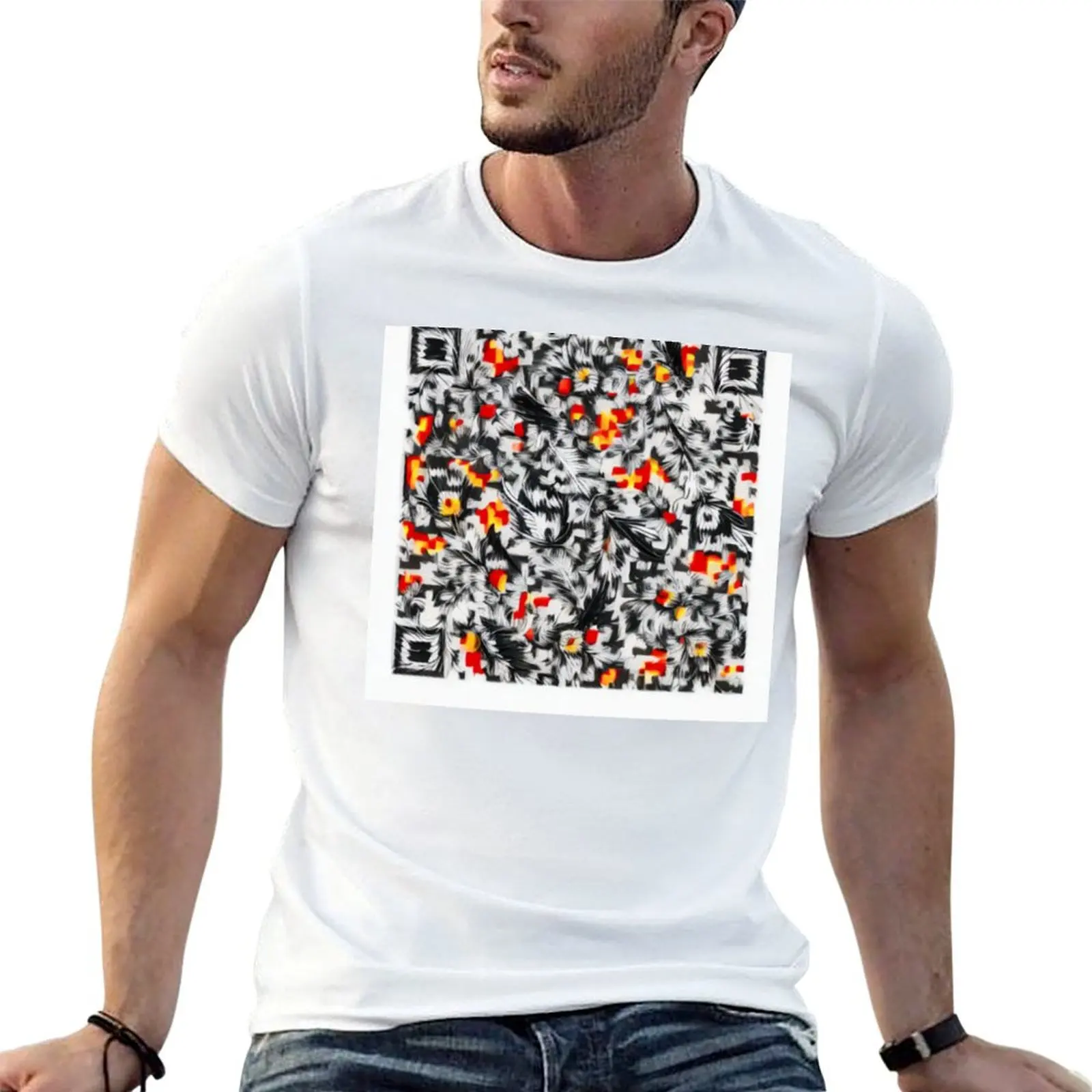Romans 15:13 QR Code Fire Evangelisation Christian Bible Verse T-Shirt Breathable Travel T-Shirt