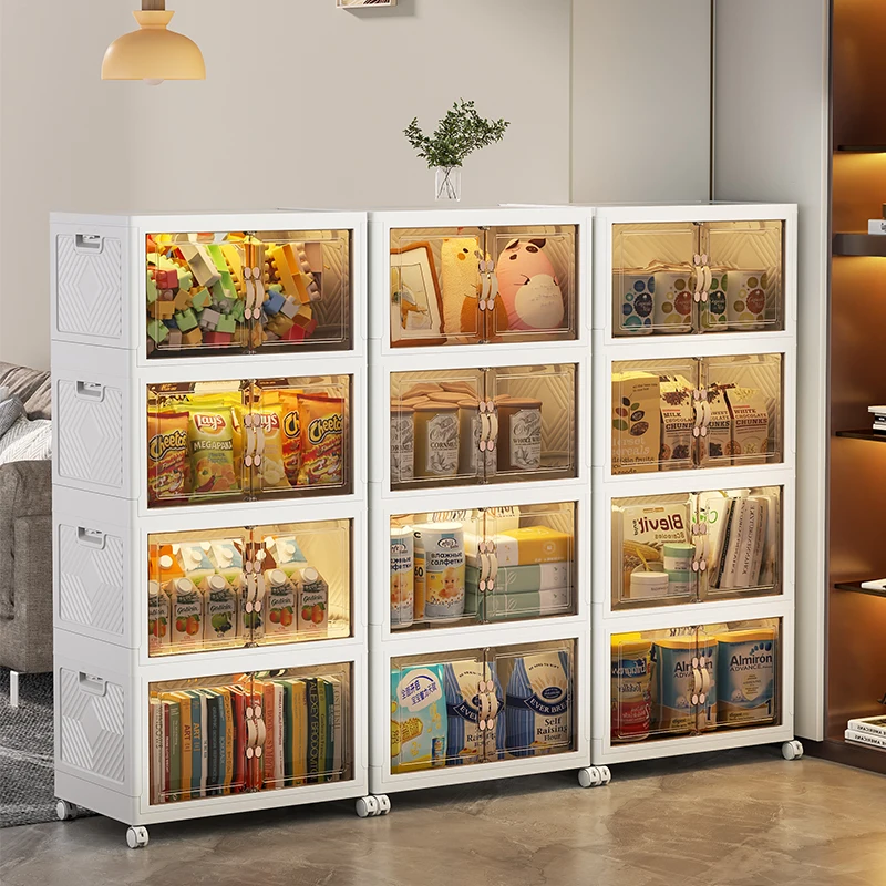 New Design Home Locker Multi-layer Folding Multi-Purpose Kitchen Storage Multi-purpose Cabinet Reinforced Type