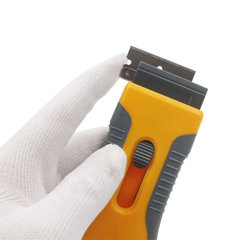 จับ Gadget 5 ชิ้นใบมีดถอดเปลี่ยนได้เครื่องมือทําความสะอาดรถสติกเกอร์ Remover Scraper Spatula กาวถอดมีดโกน