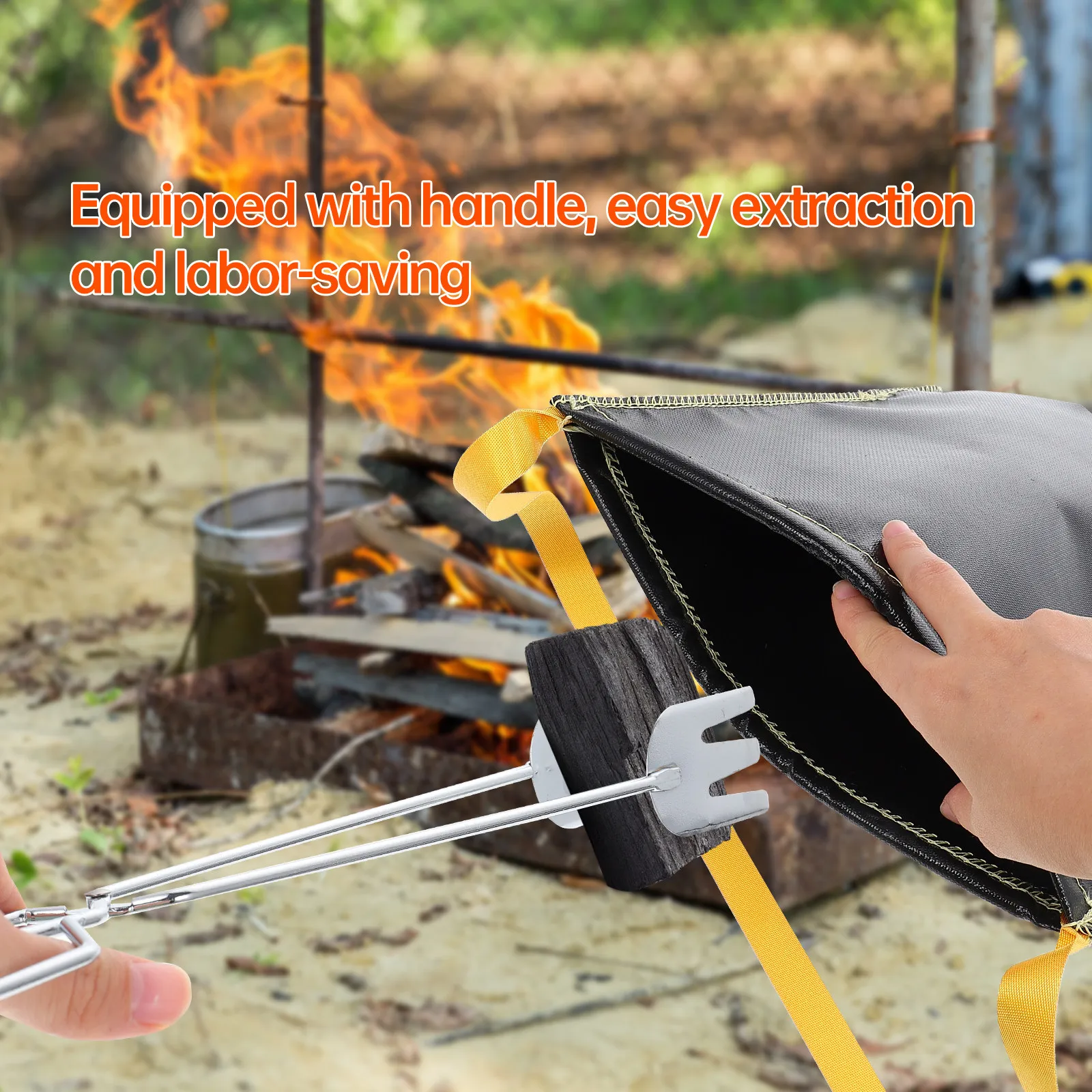 

Набор из 1-го комплекта: Огнеупорный держатель для угля с усиленной строчкой, водонепроницаемая изоляционная сумка для хранения для барбекю, кемпинга, походов, пикников на открытом воздухе