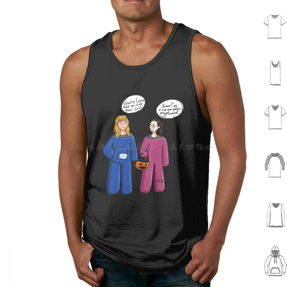 Supercorp-Kara And Lena Tank Tops Print Cotton Supercorp Katie Mcgrath Supergirl Lena Luthor Kara Danvers Ship Bisexual