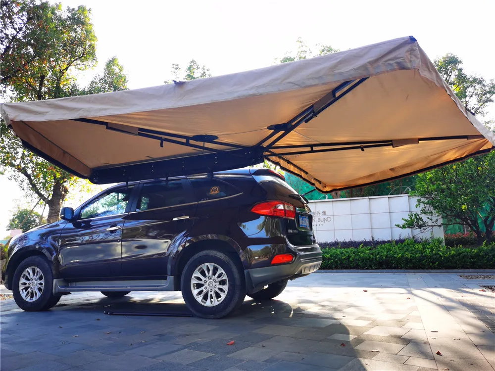 

2.5M Car Awning,4wd Camping 270 Degree Fan Foxwing Side Awning Without Poles