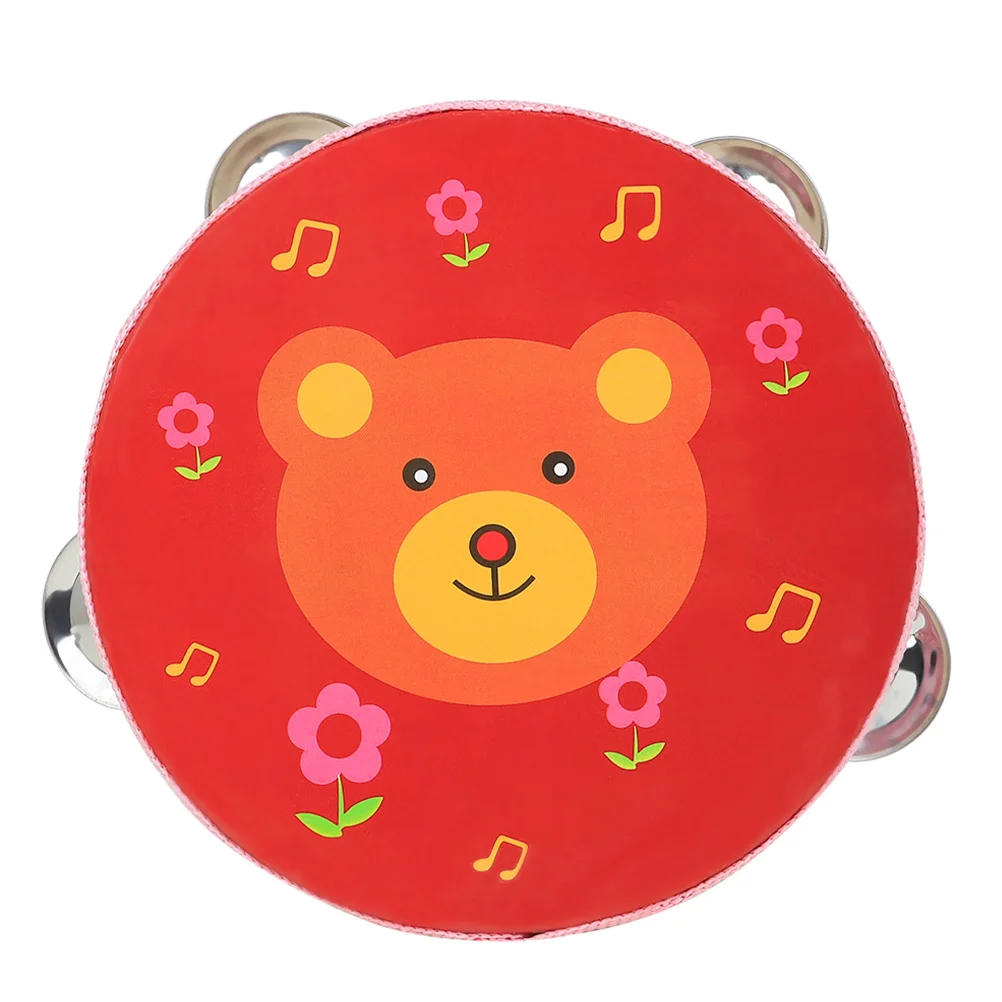 핸드 탬버린 어린이 음악 장난감 360도 표면 밝은 색상 어린이 드럼 악기 유치원 장난감