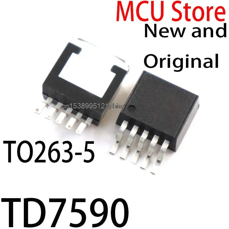 5PCS New and Original  TO-263-5 7590 TO263-5 5A 240KHz 36V PWM Buck DC DC Converter TD7590