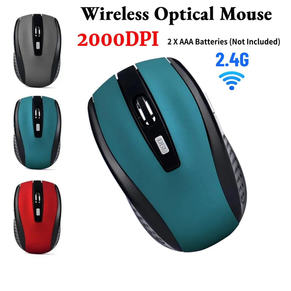 Mouse Gamer Computer Wireless  6 Keys 2.4GHz  logitech Ergonomic Mouse with USB Receiver  Office Computer PC Accessories