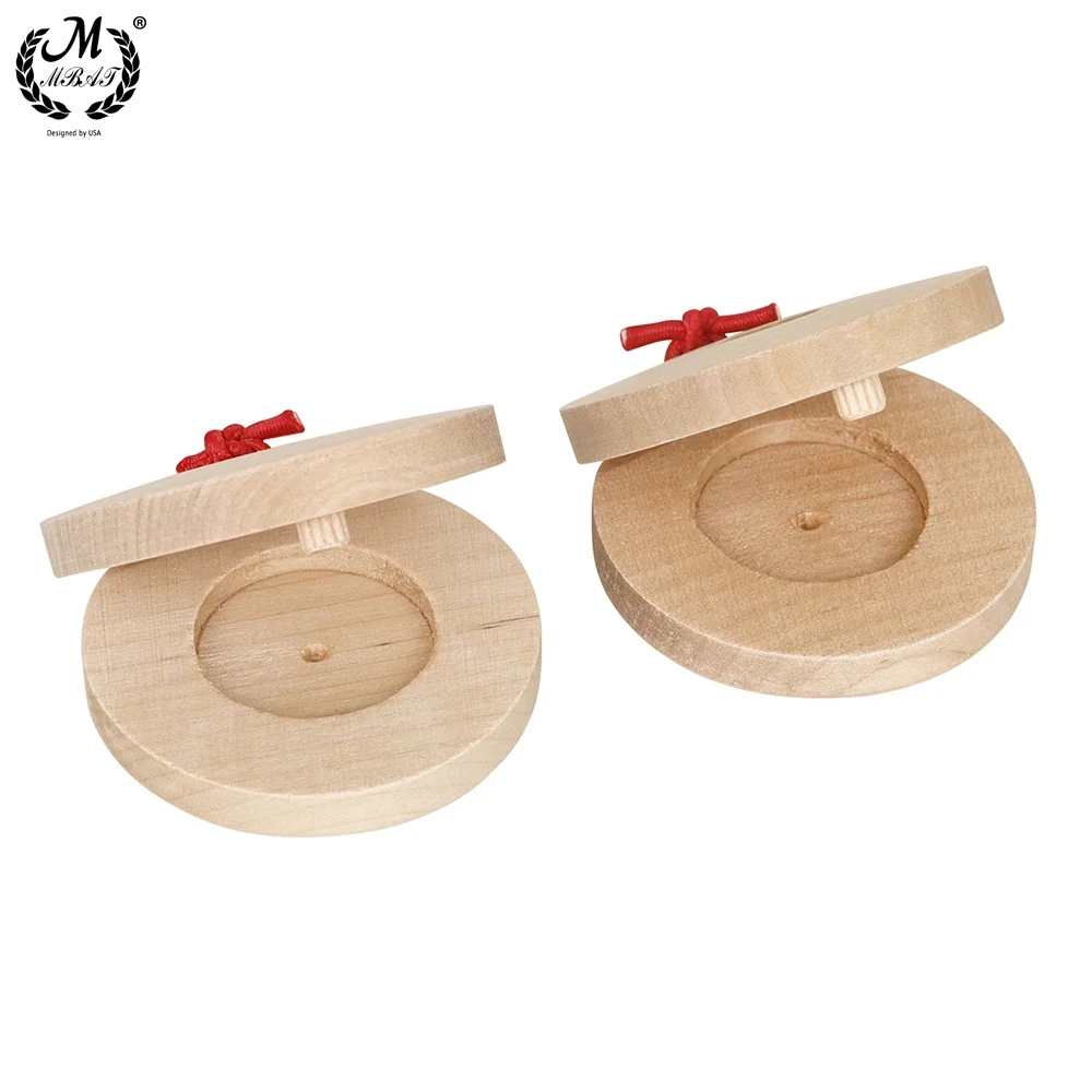 Orff-Placa de sonido de madera para niños, regalo educativo de música temprana, castañuelas, ritmo