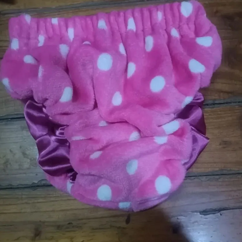 

ABDL Adult Baby Training Couple Soft Comfortablet Panties Glossy Satin Lined With Flannel Warm Furry Bloomers DDLG Briefs