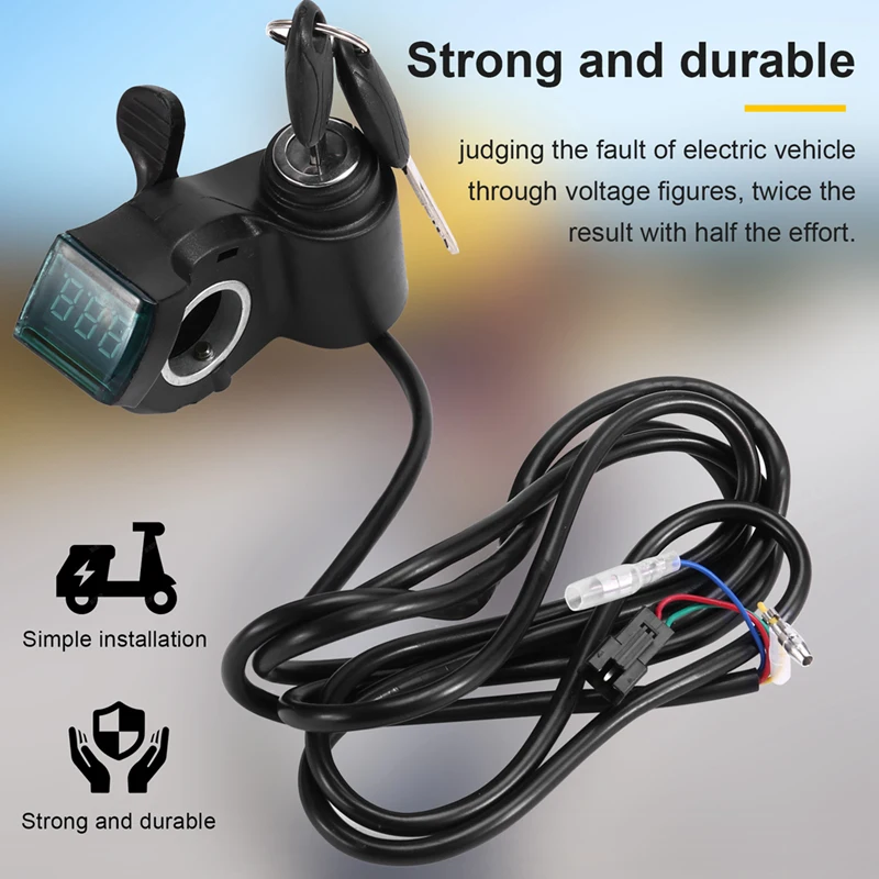 HOT-E-Bike Thumb Throttle Lcd Display Speed Regulator Handlebar Grips For Switch Electric Bike Scooter Tricycle Refitting,E-Bike