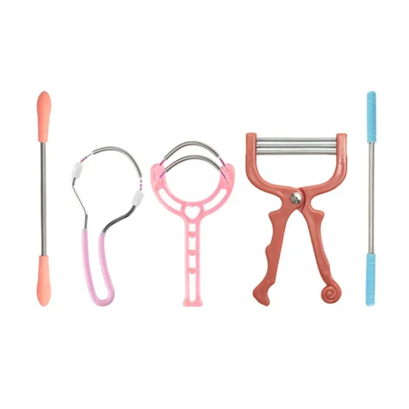 Novo seguro depilador facial removedor de pêlos rosto beleza maquiagem ferramentas primavera rosqueamento remoção depilador dermaplaning ferramenta alta qualidade