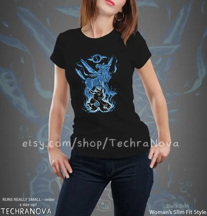 Digital Friendship Within - The Crests - Gabumon Metalgarurumon T-Shirt digi mon