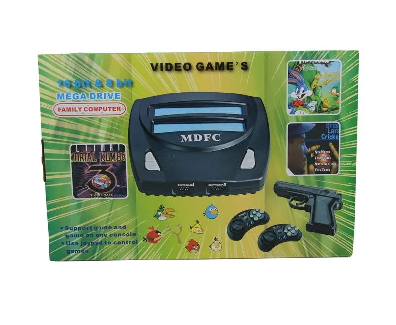 Retro MD + FC 2 IN 1 Video Game Console PAL version