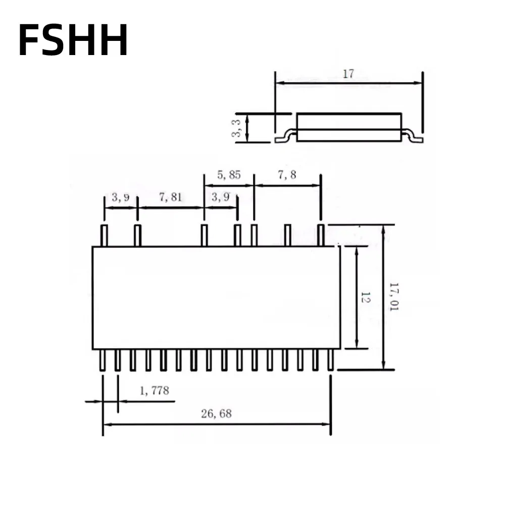 ซ็อกเก็ตทดสอบแบบฝาพับ SOP23 SOIC23 1.778 มม. Pitch Programmer's Adapter