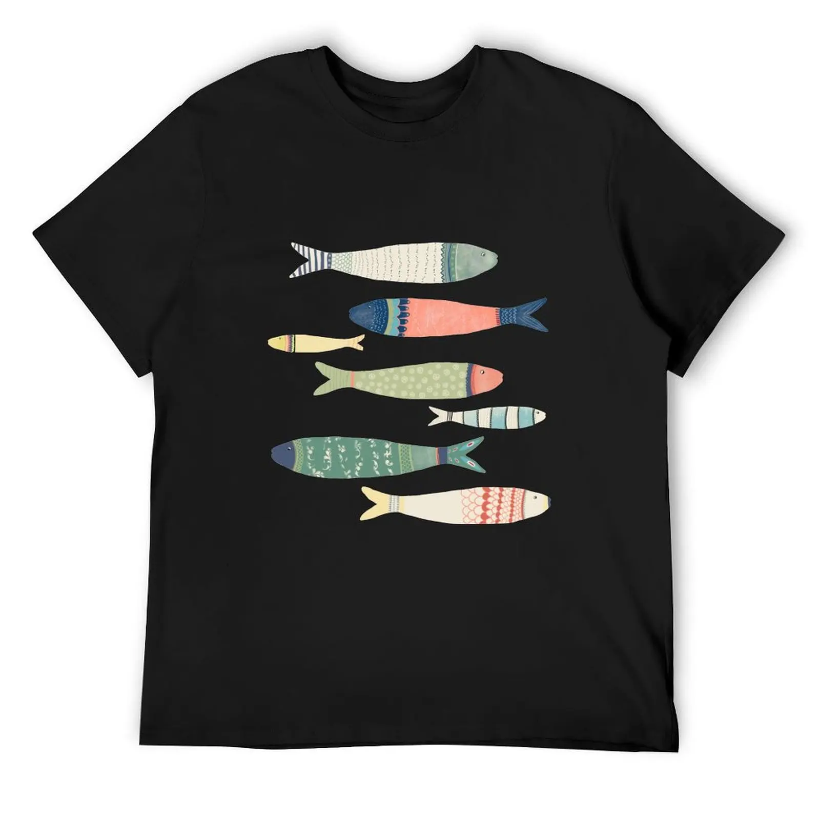 Sardines T-Shirt quick drying graphic shirts shirts graphic street wear Short sleeve tee men