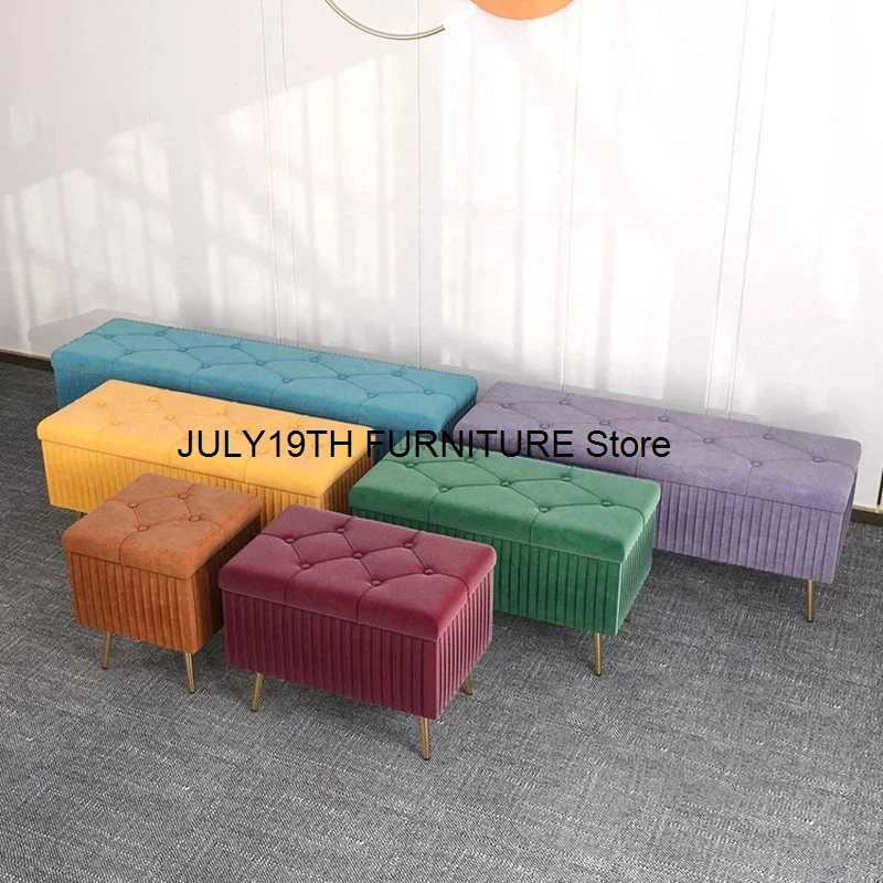 Hallway Porch Shoe Stool Household Furniture Apartment Sofa Storage Ottoman Creative Clothing Store Cloakroom Bench B