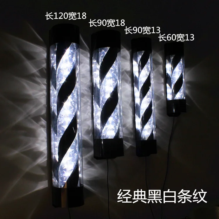 

Парикмахерская, парикмахерская, светодиодный поворотный светильник, блестящий кристалл для салона красоты, поворотный светильник для освещения наружной полукруглой стены, водонепроницаемый