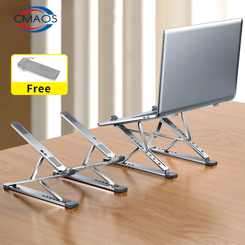 CMASO NEW N8 Adjustable Laptop Stand Aluminum for Macbook Tablet Notebook Stand Table Cooling Pad Foldable Laptop Holder  A