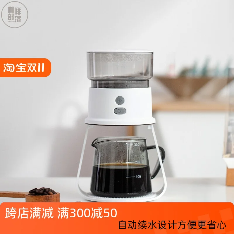 Tea Pot 2024 New Automatic Rotating Tea Set Glass Tea Pot Office Convenient Coffee Drip Filter Pot