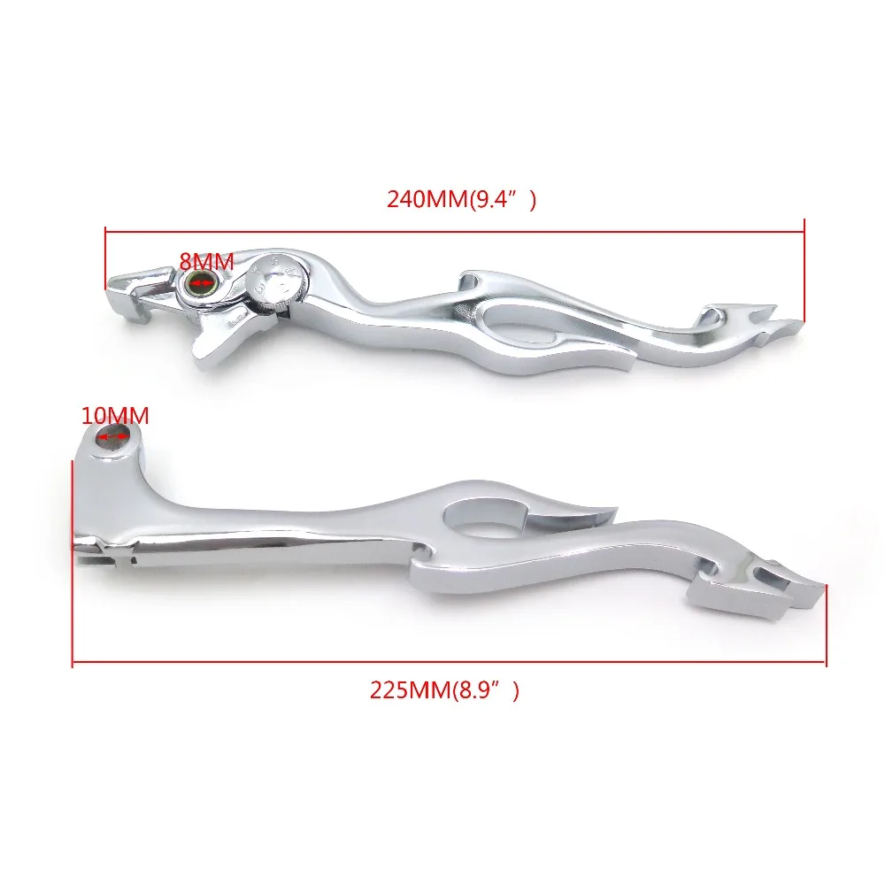 Motorcycle Brake Clutch Flame Hand Lever for Yamaha YZF 1999-2004 R1/R6,2006-2010 R6S,2001-2005 FZ1 FZS1000