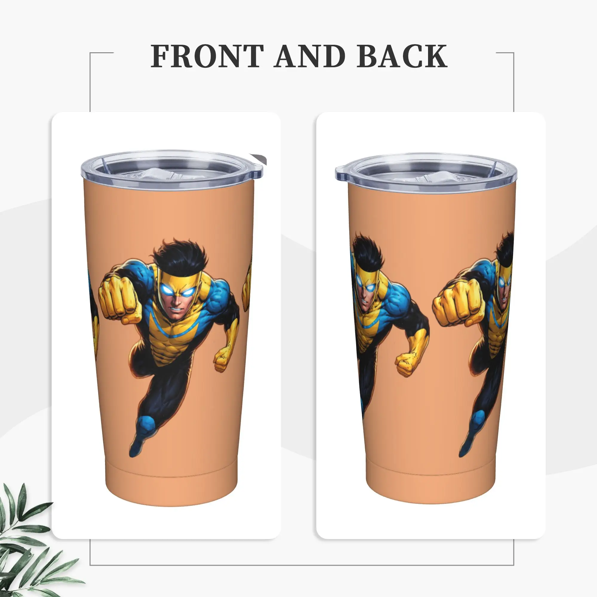 Anime Invincibles Tumbler  Cold and Hot Insulated Stainless Steel Coffee Mug Custom Car Mugs