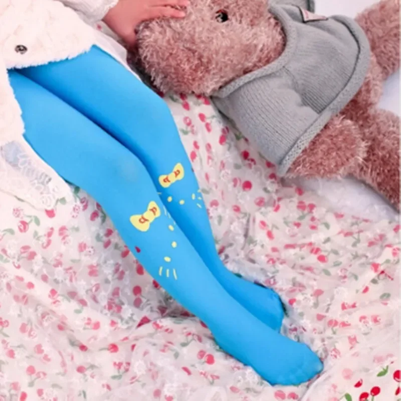 Girls Tights Bearded Girl Fashion Knitted Stocking Baby Pantyhose 3-8 years