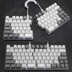 78 Keys Split Keyboard Mechanical Switch Left Right Hand Ergonomic Keypad Macro Programmable for Game Office Designer
