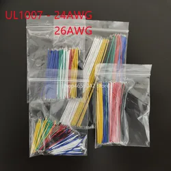 120Pcs 24AWG 26AWG Tin-Plated Solder Cable 5CM/8CM/10CM/15CM/20CM Breadboard PCB Jumper Wires Color Mixing Length Optional