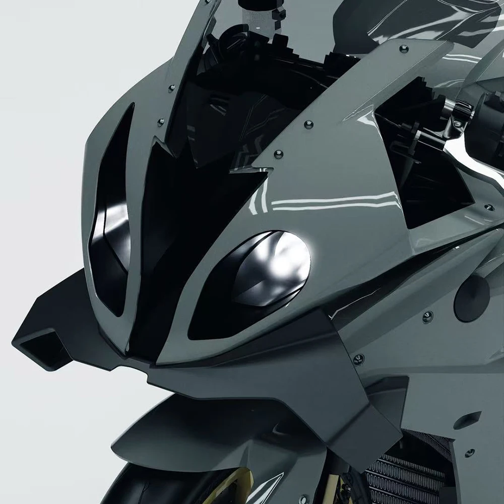 ل S1000RR 2015-2018 الرياح الجناح الديناميكا الهوائية هدية الجنيحات S 1000 RR GP الجناح دراجة نارية الجبهة المفسد السفلي سبويلر الجبهة الشفة