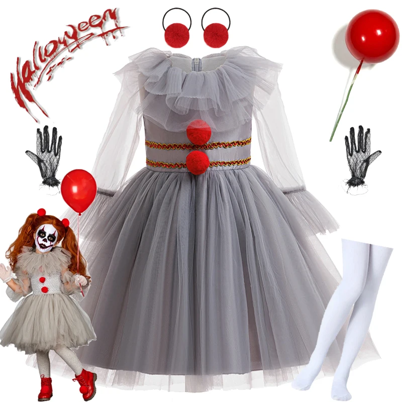 Halloween Costumes for Girls 2025 Carnival Cosplay Dress Horror Kids Dress Up Costumes Carnival Party Clothes Halloween Gifts
