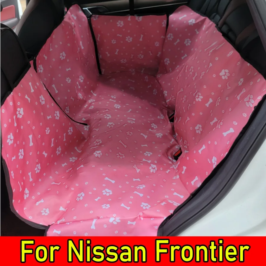 

For Nissan Frontier 2009-2023 Waterproof & Wear-resistant Car Pet Mat, 1pc Full Coverage Rear Seat Design, Universal Car