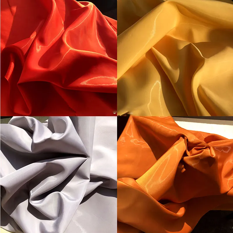 

50* 150cm Glossy Metallic Liquid Satin Fabric Shiny Satin Bright Silky Fabric For Diy Fashion Show Dress Coat Stage Costume