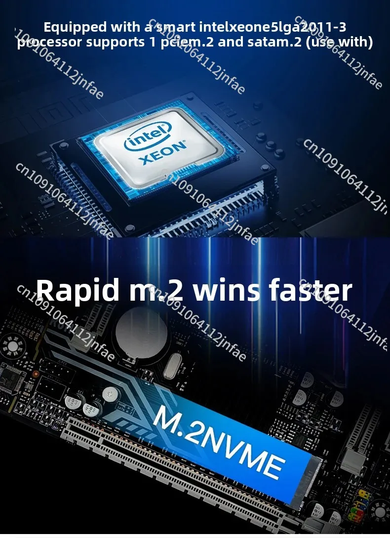 

X99ITXMATX computer main board E5V3V4D3D4 native chip dual quad channel