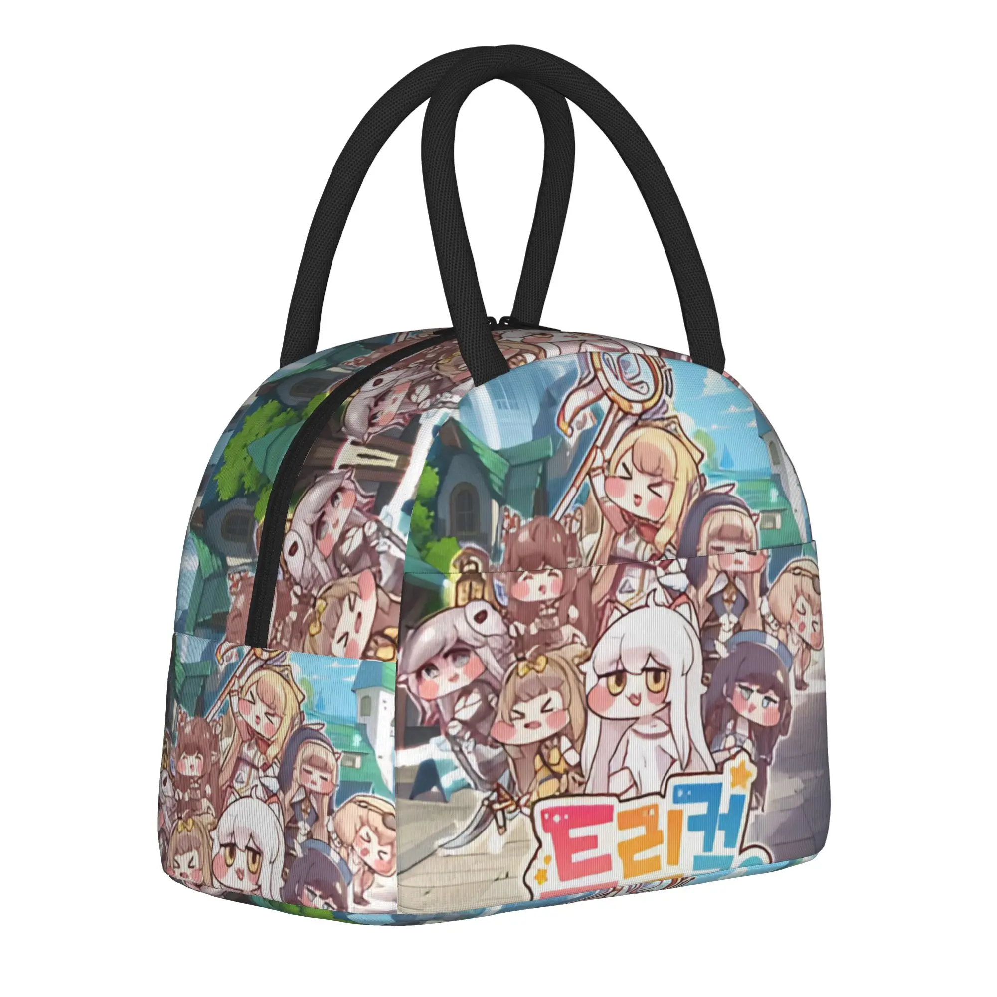 

Trickcal C-Chibi Go Games Merch Insulated Lunch Tote Bag For Picnic Food Storage Bag Reusable Thermal Cooler Lunch Box