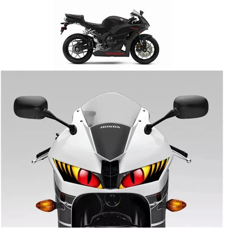 FOR HONDA CBR600RR F5 2008-2012 09 10 11 Motorcycle Accessories Front Fairing Headlight Sticker Guard Sticker CBR 600 RR -3